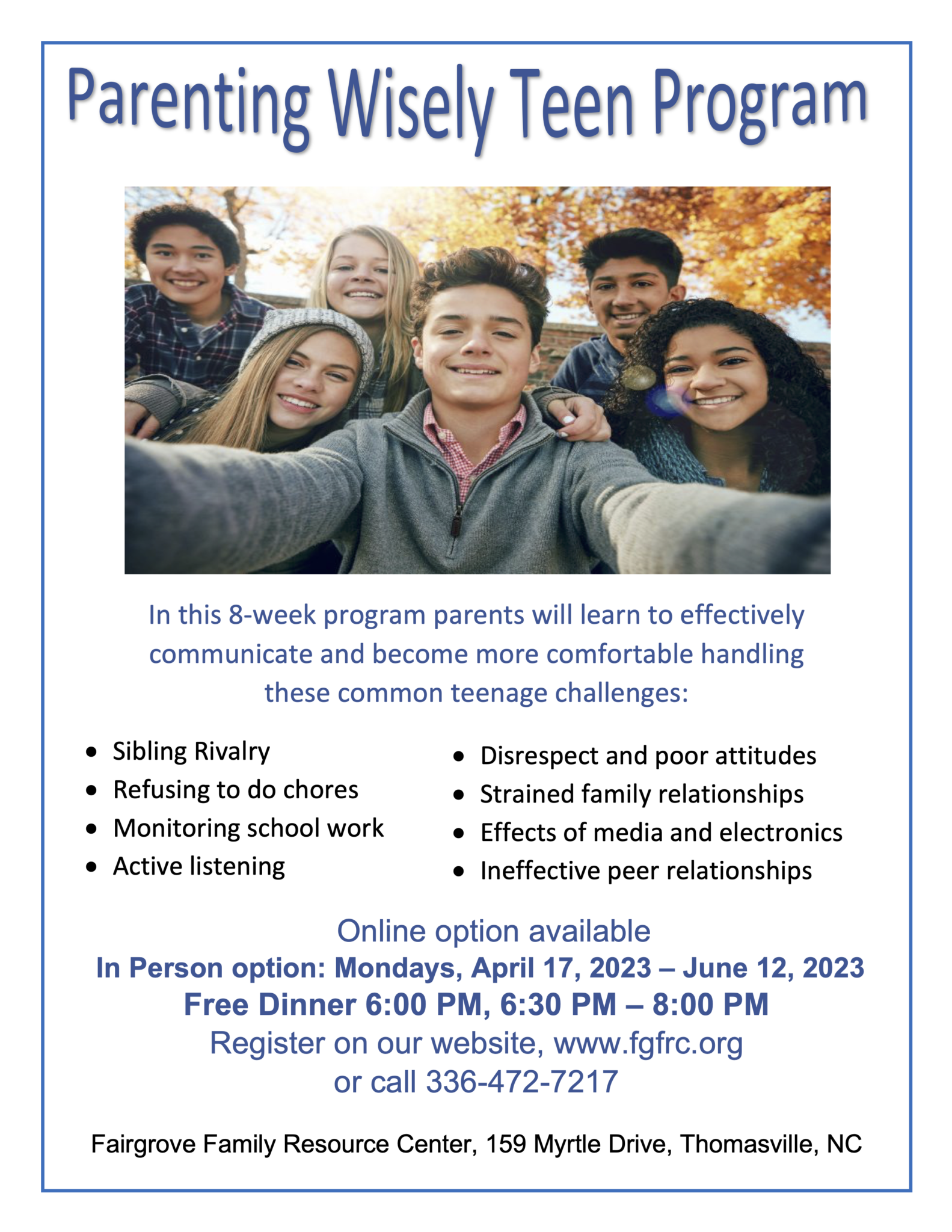 Parent Education - Fairgrove Family Resource Center, Inc.